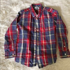 Boys plaid button down